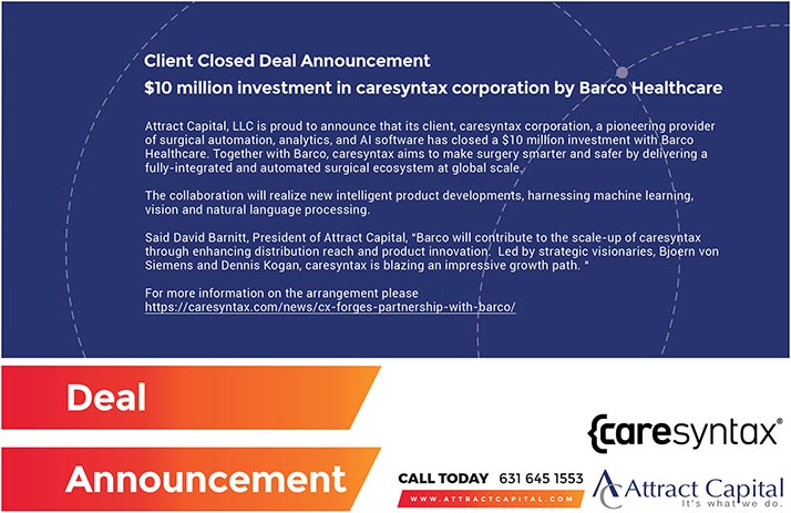 Barco Healthcare Deal Announcement